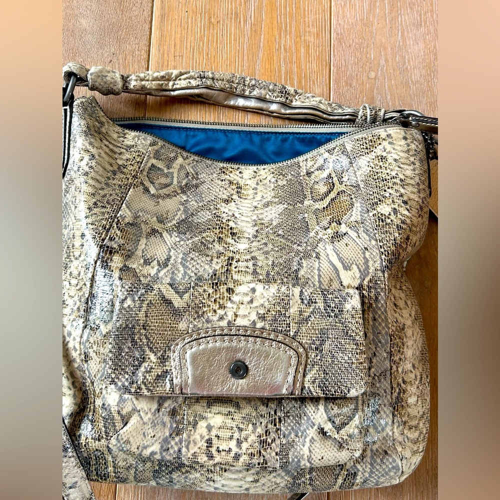 Coach Poppy python messenger bag